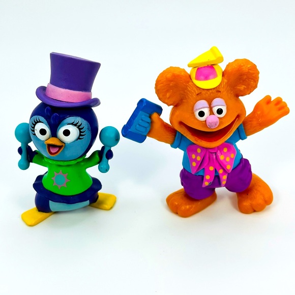 Muppet Babies Figures Fozzie And Summer Toys Cake Toppers Jakks Pacific - Picture 1 of 7